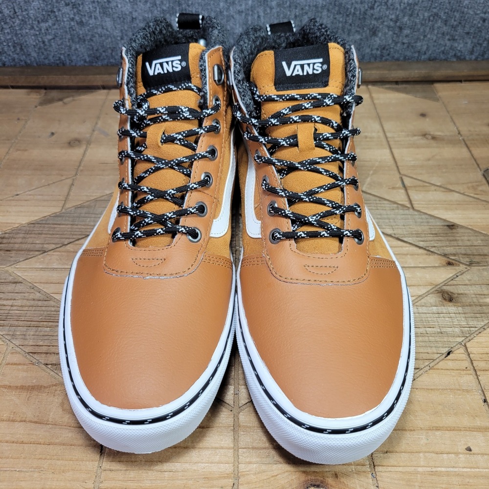 VANS Ward Hi MTE Men's 12 Hiking Sneakers Pumpkin Spice Leather Shoes Outdoors - Picture 3 of 13